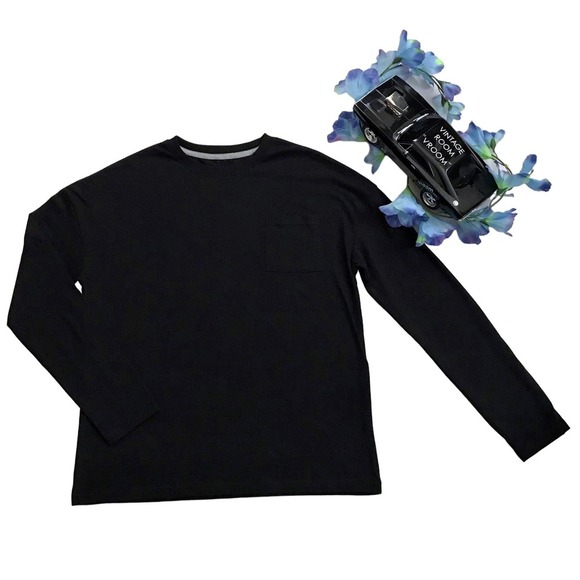 Thereabouts NWOT Black Long Sleeves Shirt Boys L (14/16) Husky - Picture 1 of 8